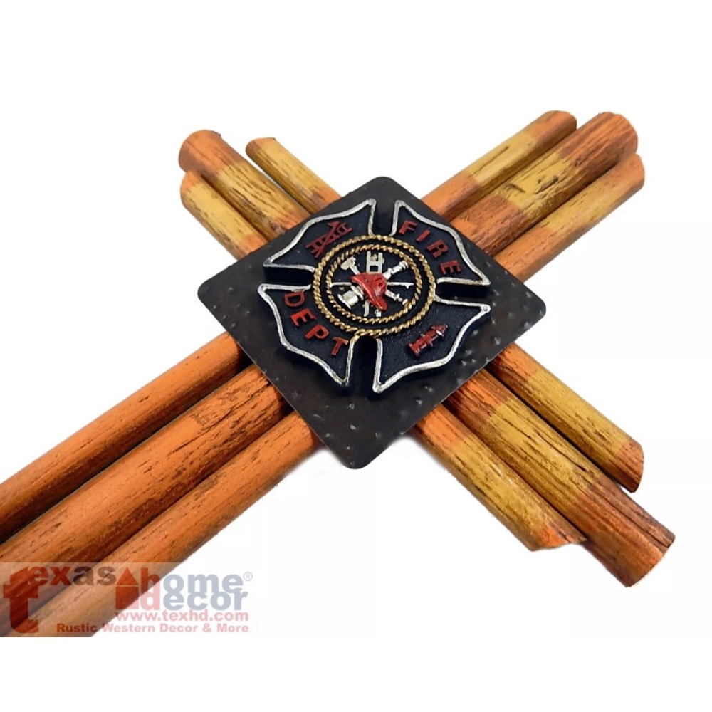 Fire fighter wood stick cross